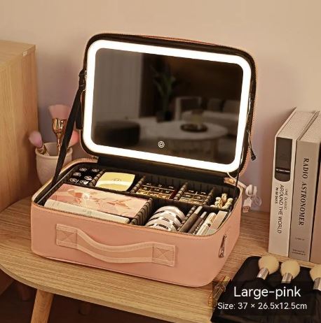 LED Light-Up Cosmetic Bag
