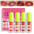 4-Shade Hydrating Lip Glow Oil Set