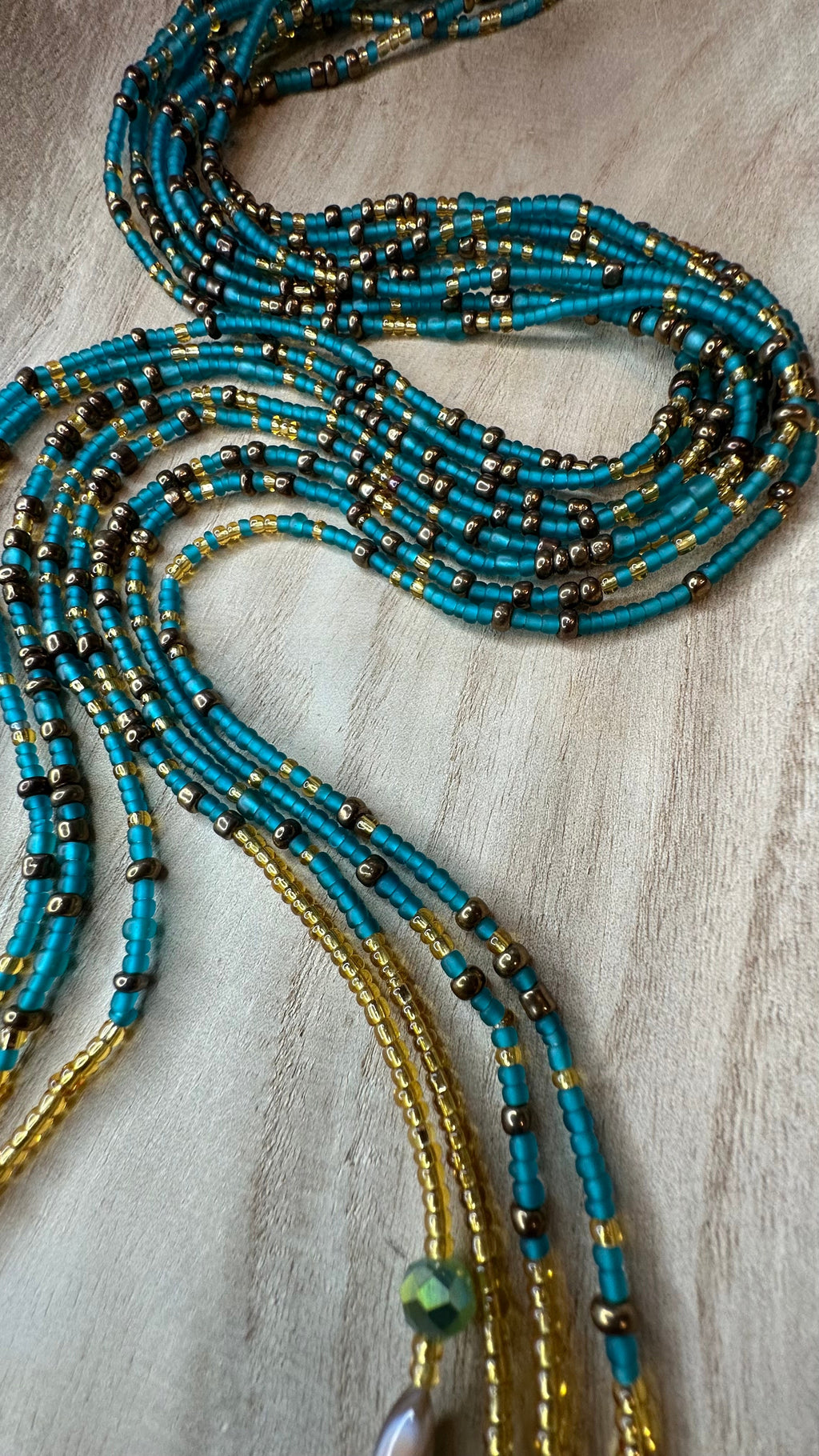 XOXO Bronze Waistbead & Anklet Set