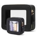 Clear Travel Makeup Bag Set