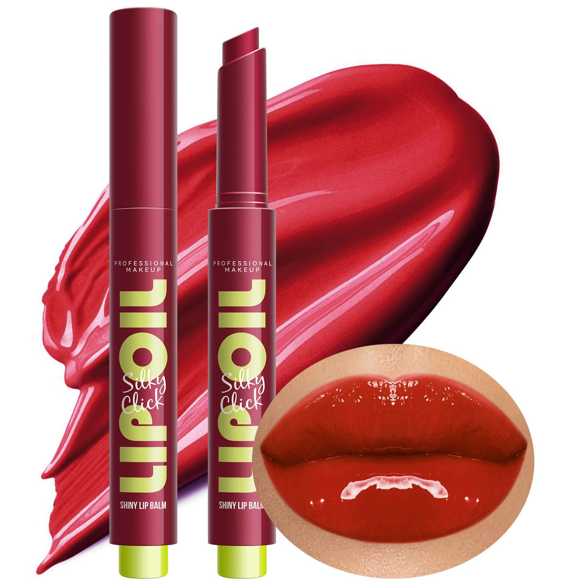 2-in-1 Red Lip Gloss & Plumper