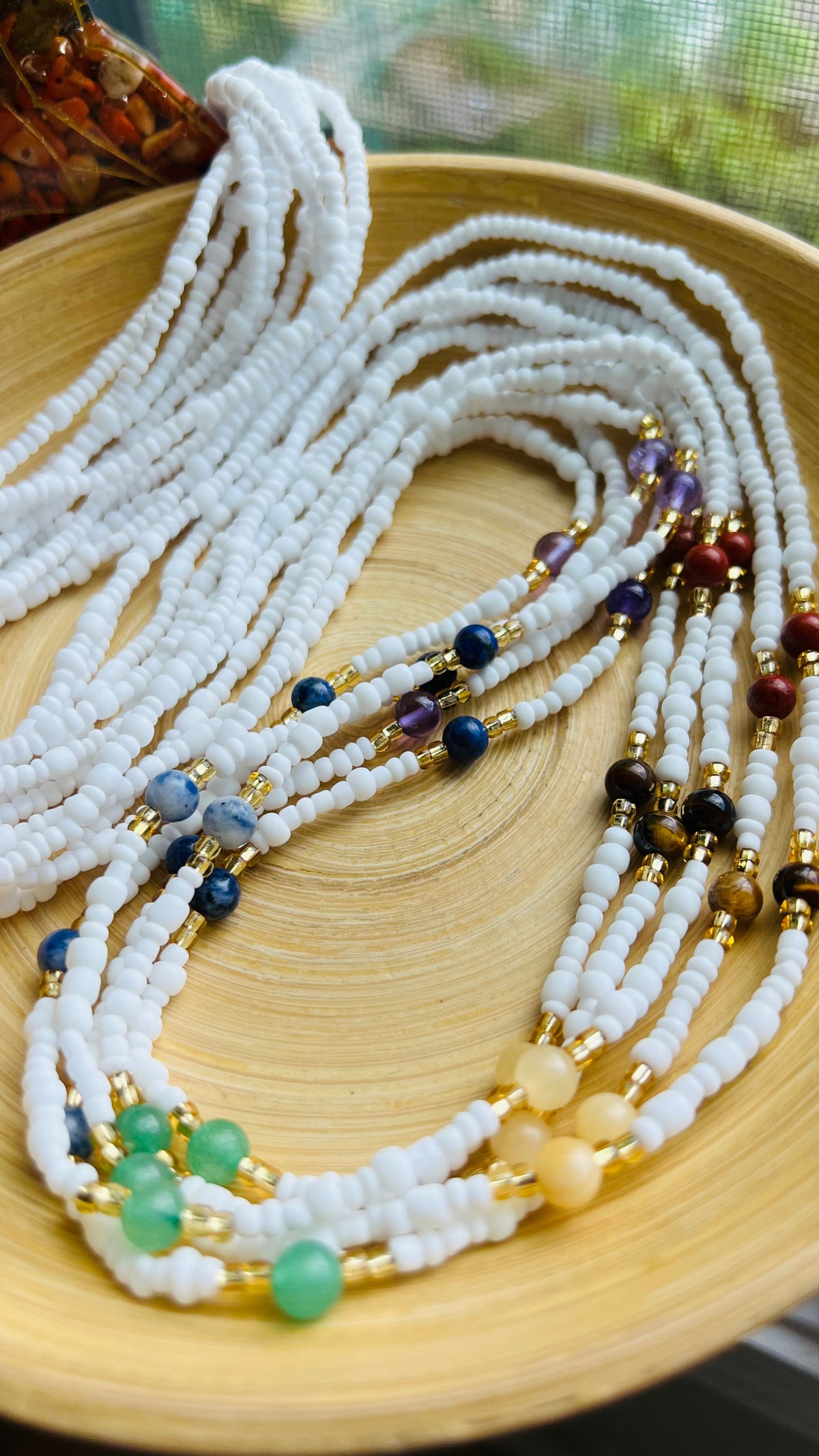 White Chakra Balance Waist Beads
